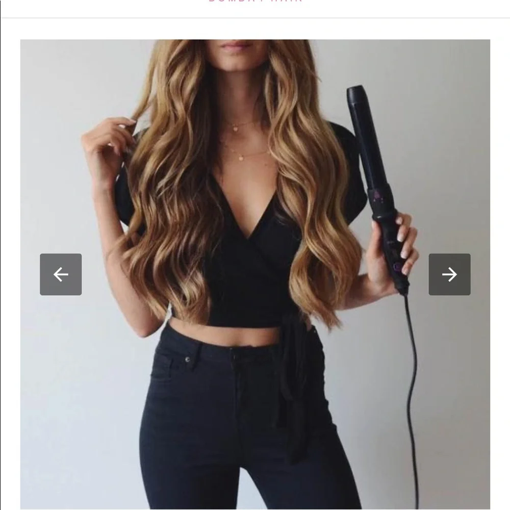 Bombay Hair Black Ceramic 5 in 1 Interchangeable Curling Wand Set With Box